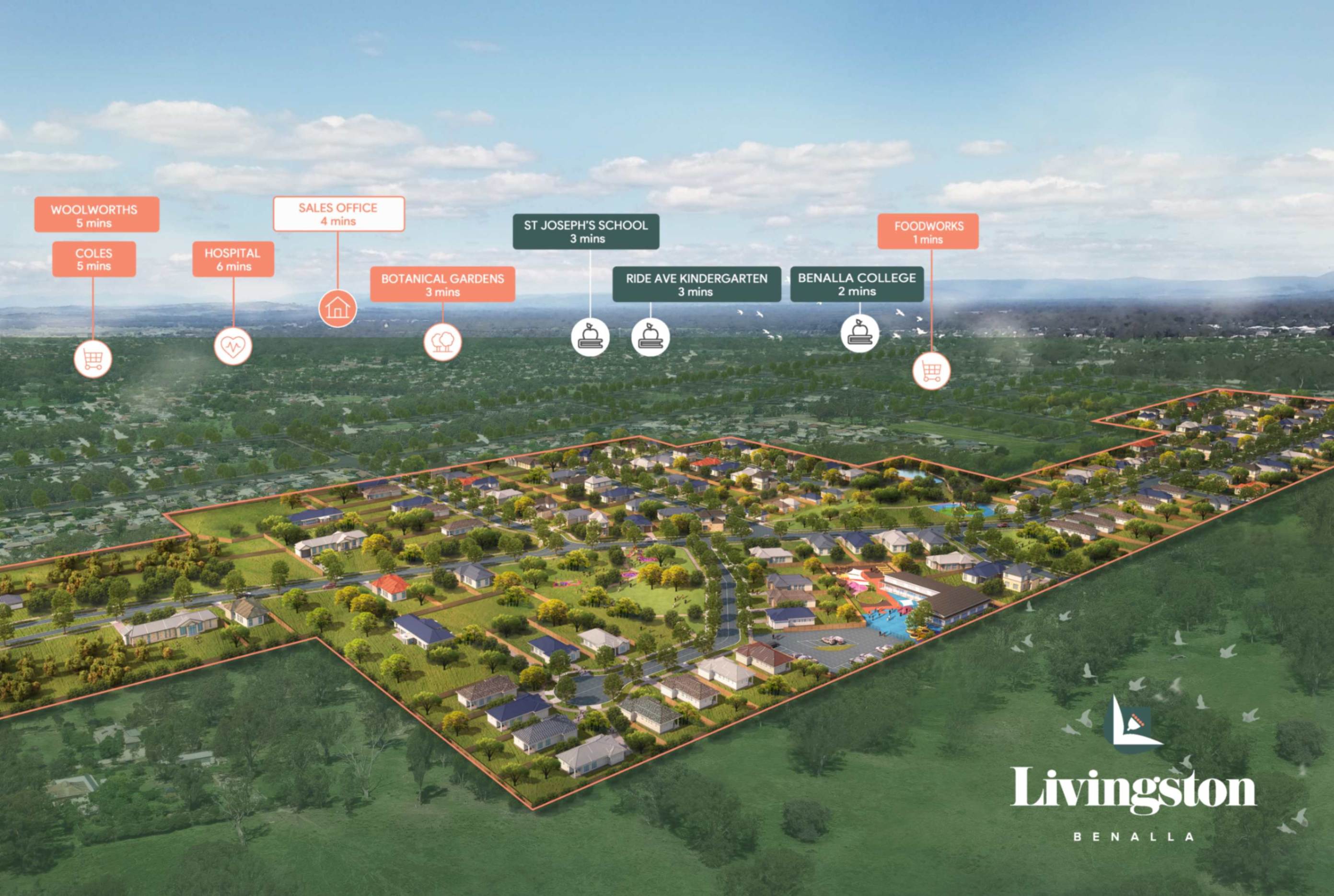  land for sale livingston estate benalla openlot